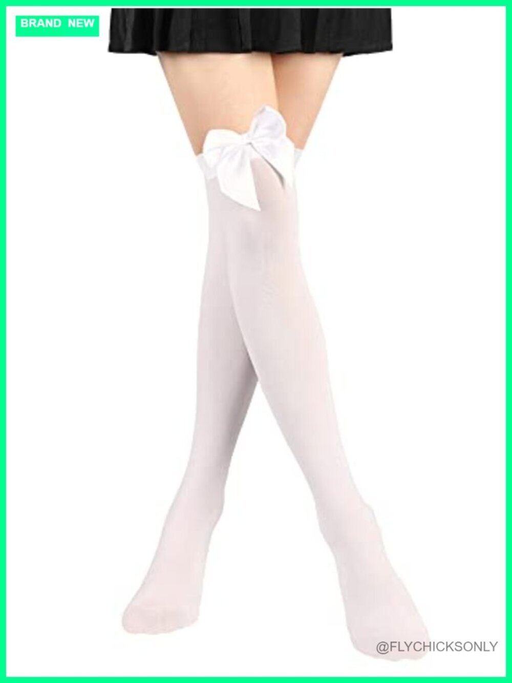 Knee High Socks with Bow Women Thigh High Stockings Velvet Stretchy Tube Socks